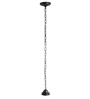 Meyda 4"FITTER 1LT MB HOLDER/4'WIRE/CNPY '183626