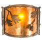 Meyda 12"W Oak Leaf & Acorn Wall Sconce '184030