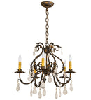Meyda 24"W Chantilly 5 LT Chandelier- 187262