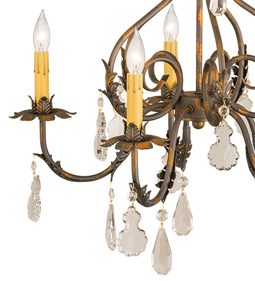 Meyda 24"W Chantilly 5 LT Chandelier- 187262