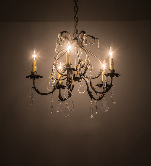 Meyda 24"W Chantilly 5 LT Chandelier- 187262