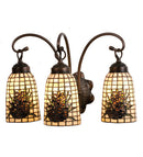 Meyda 18"W Pine Barons 3 LT Vanity Light 18785