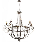 Meyda 58" Wide Antonia 8 Light Chandelier- 188131