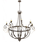 Meyda 58" Wide Antonia 8 Light Chandelier- 188131