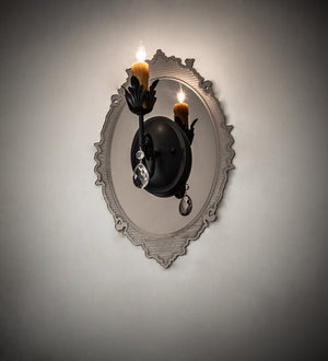 Meyda 13" Wide Antonia Mirror Wall Sconce- 188190