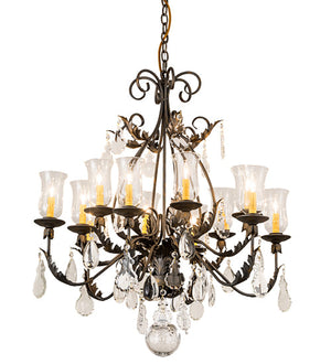 Meyda 36"W French Elegance 12 LT Chandelier- 188392