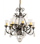 Meyda 36"W French Elegance 12 LT Chandelier- 188392
