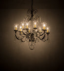 Meyda 36"W French Elegance 12 LT Chandelier- 188392
