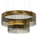Meyda 43"w Cilindro Illusion Two Tier Pendant- 188823
