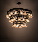 Meyda 60"W Cretella 36 LT Three Tier Chandelier 188858