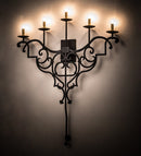 Meyda 36"W Fleur De Lys Wall Sconce 189167