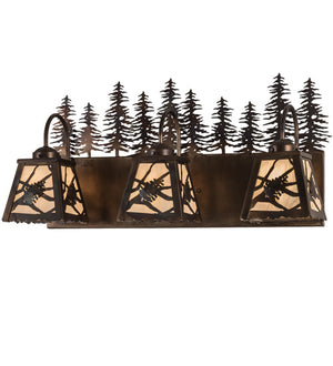 Meyda 28" Wide Spruce Pine 3 Light Vanity Light 190057