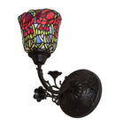 Meyda 6" Wide Red Rosebud Wall Sconce '19019