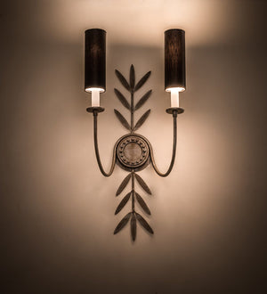 Meyda 12" Wide Sunflower 2 Light Wall Sconce 190858