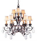 Meyda 26"W New Country French 9 LT Chandelier '191859