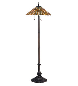 Meyda 63"H Delta Jadestone Floor Lamp 19194