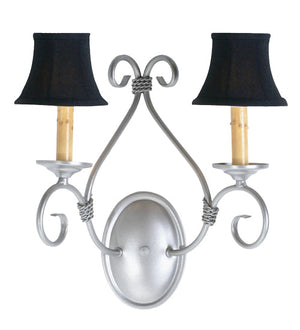 Meyda 14" Wide Olivia 2 Light Wall Sconce 194344