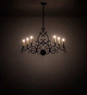 Meyda 36" Long Meredith Oblong Chandelier 194364