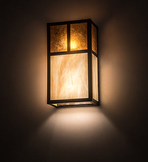 Meyda 6.5"Wide Hyde Park "T" Mission Wall Sconce 194871