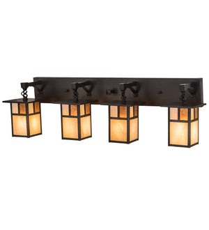 Meyda 39"Wide Hyde Park "T" Mission 4 Light Vanity Light 194873