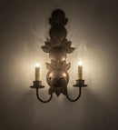 Meyda 12" Wide Tole Leaf 2 LT Wall Sconce 195003