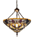 Meyda 24" Wide Jeweled Grape Inverted Pendant 19512