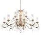 Meyda 62" Long Windsor 14 Light Oblong Chandelier- 195401