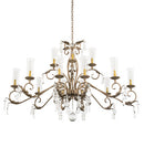 Meyda 62" Long Windsor 14 Light Oblong Chandelier- 195401