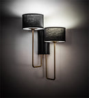 Meyda 17" Wide Cilindro Duet Wall Sconce 195611