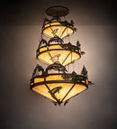 Meyda 58" Wide Catch of the Day Trout 3 Tier Chandelier 195815