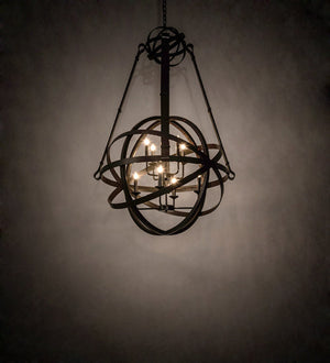 Meyda 36" Wide Gimbal Grinado Chandelier 196041