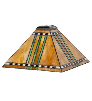 Meyda 10" Square Prairie Corn Shade '19704