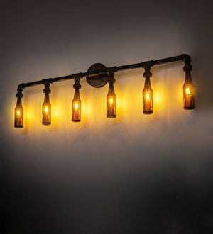 Meyda 48" Wide PipeDream Bottle Wall Sconce 198949