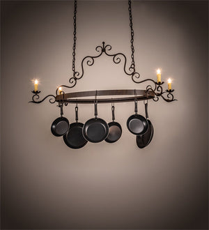 Meyda 54" Long Elara 4 Light Pot Rack 199192
