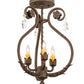 Meyda 12" Wide Antonia 3 Light Chandelier- 199249