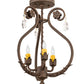 Meyda 12" Wide Antonia 3 Light Chandelier- 199249