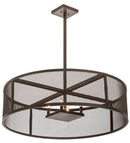 Meyda 36" Wide Cilindro Rame Pendant 199482