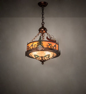 Meyda 16" Wide Boulders Personalized Inverted Pendant 199562