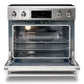Thor Kitchen 4-Piece Appliance Package - 36-Inch Electric Range with Tilt Panel, Refrigerator with Water Dispenser, Wall Mount Hood, & Dishwasher in Stainless Steel