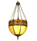 Meyda 35"W Deer Lodge Inverted Pendant 20005