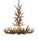 Meyda 43" Wide Antlers Whitetail Deer 8 LT Chandelier- 200436