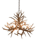 Meyda 42" Wide Antlers Mule Deer 10 LT Chandelier- 200458