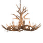 Meyda 42" Wide Antlers Mule Deer 10 LT Chandelier- 200458