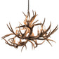 Meyda 42" Wide Antlers Mule Deer 10 LT Chandelier- 200458
