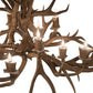 Meyda 45" Long Antlers Mule Deer 10 Light Chandelier- 200459