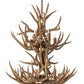 Meyda 34" Wide Antlers Mule Deer 12 LT Chandelier- 200460