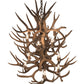 Meyda 34" Wide Antlers Mule Deer 12 LT Chandelier- 200460