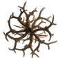 Meyda 34" Wide Antlers Mule Deer 12 LT Chandelier- 200460