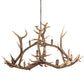 Meyda 70" Long Antlers Elk 10 Light Oblong Chandelier- 200466