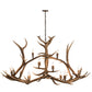 Meyda 70" Long Antlers Elk 10 Light Oblong Chandelier- 200466